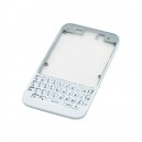 CHROME BEZEL BLACKBERRY Q5 ORIGINAL WITH KEYPAD WHITE COLOR