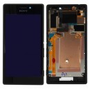 DISPLAY SONY XPERIA M2/S50H ORIGINALE COMPLETO CON FRAME COLORE NERO