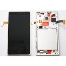 DISPLAY NOKIA LUMIA 830 COMPLETO DI TOUCH SCREEN E FRAME ORIGINALE GRIGIO