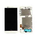 LCD HTC FOR DESIRE 510 COMPLETE WITH FRAME WITHOUT SIDE KEY ORIGINAL SELF-WELDED WHITE COLOR