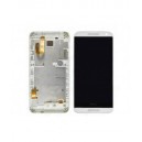 LCD HTC FOR DESIRE 610 COMPLETE WITH FRAME ORIGINAL WHITE COLOR  