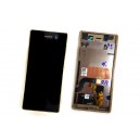 DISPLAY SONY XPERIA M5 ORIGINALE CON TOUCH SCREEN E FRAME COLORE ORO