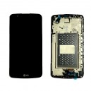 LCD LG K10 ORIGINAL COMPLETE WITH FRAME BLACK