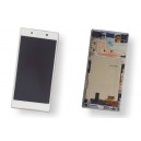 DISPLAY SONY XPERIA Z5 ORIGINALE CON TOUCH SCREEN E FRAME COLORE BIANCO