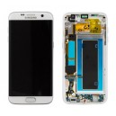 DISPLAY SAMSUNG PER SM-G935 GALAXY S7 EDGE CON TOUCH SCREEN ORIGINALE COLORE ARGENTO