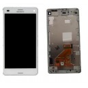 DISPLAY SONY XPERIA Z1 COMPACT COMPLETO DI TOUCH SCREEN E FRAME COLORE BIANCO