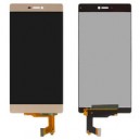 DISPLAY HUAWEI ASCEND P8 ORIGINALE CON TOUCH SCREEN COLORE ORO