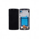 DISPLAY LG D820 NEXUS 5 COMPLETO DI TOUCH SCREEN E FRAME ORIGINALE COLORE NERO