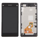 DISPLAY SONY XPERIA Z1 D5503 COMPACT MINI CON TOUCH SCREEN E FRAME ORIGINALE COLORE NERO