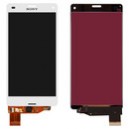 DISPLAY SONY XPERIA Z3 COMPACT MINI D5803, D5833, CON TOUCH SCREEN COLORE BIANCO