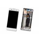 DISPLAY SONY XPERIA XA/XA DUAL CON TOUCH SCREEN + FRAME ORIGINALE COLORE BIANCO