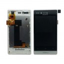 SONY XPERIA MIRO ST23i DISPLAY WITH TOUCH SCREEN + FRAME WHITE