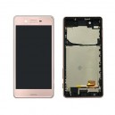 DISPLAY SONY XPERIA X PERFORMANCE F8131 CON TOUCH SCREEN E FRAME ORIGINALE COLORE ROSA