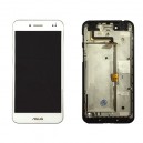 DISPLAY ASUS PADFONE S LTE PF500KL CON TOUCH SCREEN + FRAME ORIGINALE COLORE BIANCO