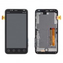 DISPLAY HTC EVO 3D CON TOUCH SCREEN + FRAME ORIGINALE COLORE NERO