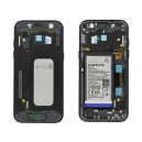 BLACK CENTRAL COVER SAMSUNG SM-A320, GALAXY A3 (2017) ORIGINAL