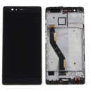 DISPLAY HUAWEI ASCEND P9 PLUS CON TOUCH SCREEN E FRAME COLORE NERO