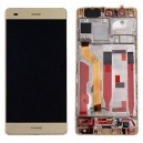 DISPLAY HUAWEI ASCEND P9 PLUS CON TOUCH SCREEN E FRAME COLORE ORO