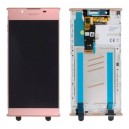 DISPLAY SONY XPERIA L1 G3311, G3312 DUAL SIM CON TOUCH SCREEN   FRAME COLORE ROSA ORIGINALE