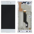 DISPLAY SONY XPERIA XA1 G3121, G3112 DUAL CON TOUCH SCREEN   FRAME COLORE BIANCO ORIGINALE