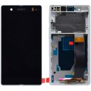 DISPLAY SONY XPERIA Z L36H C6603 C6602 CON TOUCH SCREEN E FRAME COLORE BIANCO ORIGINALE