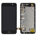 HUAWEI Y6 DISPLAY WITH TOUCH SCREEN   FRAME ORIGINAL SERVICE PACK BLACK