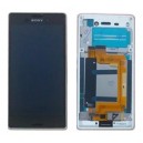 DISPLAY SONY XPERIA M4 AQUA E2303 CON TOUCH SCREEN E FRAME COLORE SILVER ORIGINALE