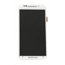 DISPLAY CON TOUCH SCREEN E FRAME MOTOROLA XT1072 MOTO G 2nd GENERAZIONE COLORE BIANCO