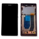 DISPLAY SONY XPERIA Z L36H C6603 C6602 CON TOUCH SCREEN E FRAME COLORE VIOLA