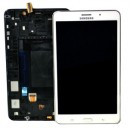 DISPLAY SAMSUNG SM-T235 GALAXY TAB 4 7.0" 4G CON TOUCH SCREEN E FRAME ORIGINALE COLORE BIANCO