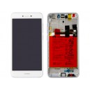 DISPLAY HUAWEI P8 LITE 2017 (SERVICE PACK BATTERIA INCLUSA) ORIGINALE COLORE BIANCO