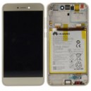 DISPLAY HUAWEI P8 LITE 2017 (SERVICE PACK BATTERIA INCLUSA) ORIGINALE COLORE ORO