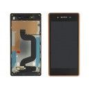 DISPLAY SONY XPERIA E3 COMPLETO CON FRAME COLORE MARRONE