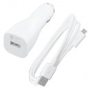 CARICABATTERIA AUTO SAMSUNG EP-LN915U   ECB-DU4AWE CAVO MICRO USB COLORA WHITE (Bulk)