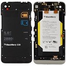 COVER CENTRALE CON BATTERIA BLACKBERRY Z30 COLORE NERO