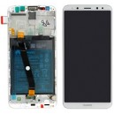 DISPLAY HUAWEI ASCEND MATE 10 LITE CON TOUCH SCREEN E FRAME COLORE BIANCO ORIGINALE SERVICE PACK