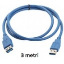 Prolunga USB 2.0 da 3MT AM/AF