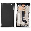 LCD CON TOUCH SCREE E FRAME SONY XPERIA XA2 H3113 COLORE NERO