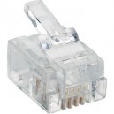 CV-LAN-054 PLUG TELEFONICO RJ11 6p4c CONFEZIONE DA 50 PEZZI