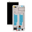 DISPLAY HUAWEI Y7 2018 WITH FRAME   TOUCH SCREEN WHITE