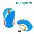 MOUSE WIRELESS LOGITECH M187 USB BLUE