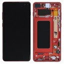 Samsung Display Unit Frame for Galaxy S10 PLUS SM-G975 CARDINAL RED