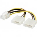 CAVO ALIMENTAZIONE INTERNO 2*MOLEX - 1*6PIN X SK VIDEO