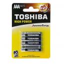 BATTERIA MINI STILO AAA ALCALINE TOSHIBA CONF. 4PZ