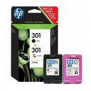 CART HP N. 301 COMBO PACK NERA   COLORE