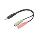 SDOPPIATORE AUDIO CUFFIE PC JACK 3.5MM