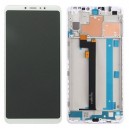 LCD XIAOMI MI MAX 3 WITH TOUCH SCREEN AND FRAME COLOR WHITE