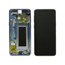 LCD WITH TOUCH SCREEN AND FRAME SAMSUNG GALAXY S9 SM-G960 BLUE POLARIS COLOR ORIGINAL