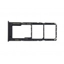 SIM / MEMORY CARD TROLLEY SAMSUNG GALAXY A12 SM-A125 BLACK ORIGINAL