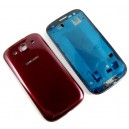 GUSCIO COMPLETO SAMSUNG GT-I9300 GALAXY S3 COLORE ROSSO ORIGINALE